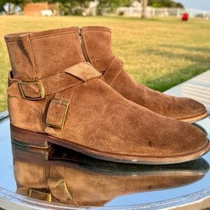 John Varrvatos NYC Double Buckle Boot Size 9.5 Men’s In Antique